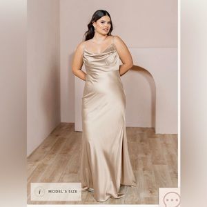 Revelry Skye Satin Dress (as is)